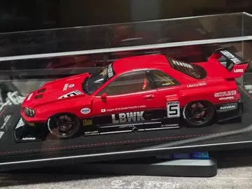 이노 1/18 스카이라인 LBWK ER34 레드 블랙 휠