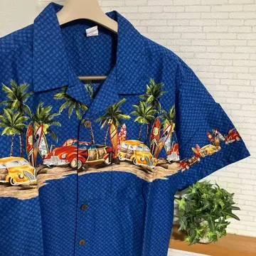 PALMWAVE HAWAII 알로하 셔츠 호리존탈 패턴