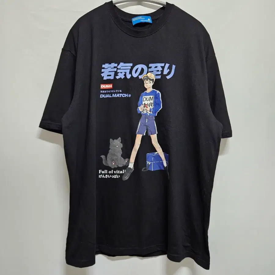 Japan Vintage 듀얼매치 애니 프린팅 반팔 티셔츠 XL