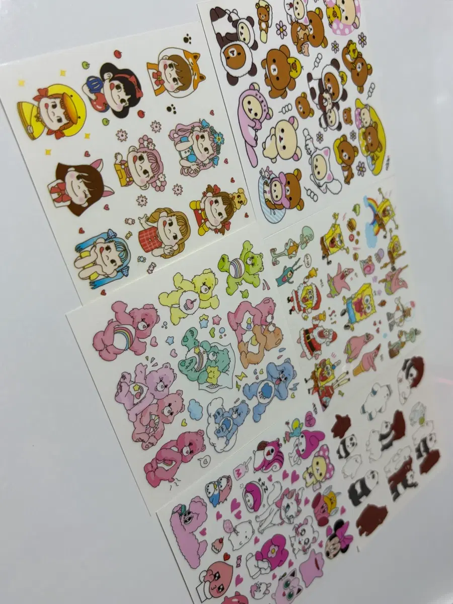 귀여운 캐릭터 스티커 세트