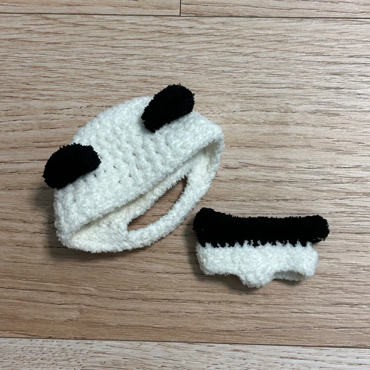 뜨개레몬님 판다 뜨개옷 10cm 인형옷 누이옷 엔시티 꼼러 꼼찌