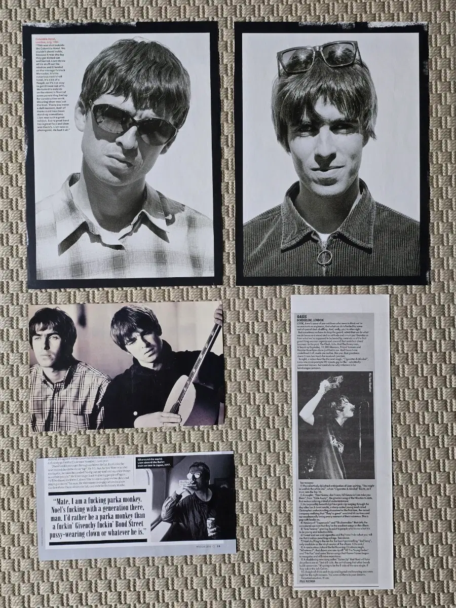 포스터 oasis 오아시스 스크랩 3장