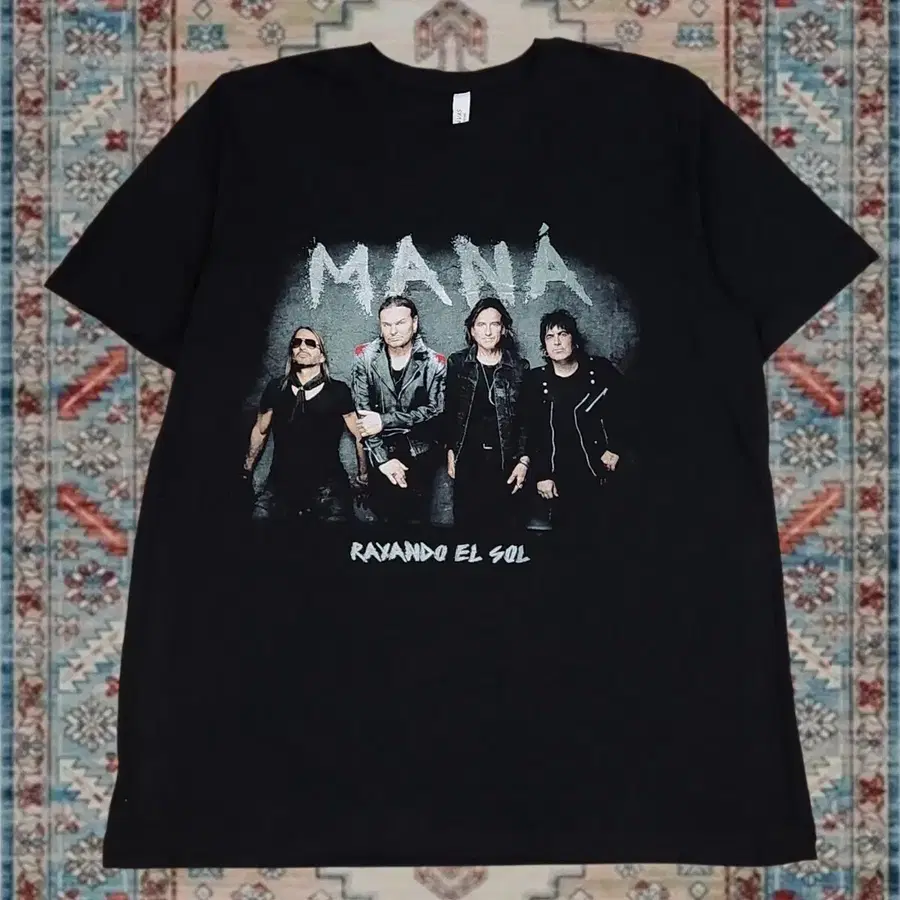 MANA 밴드 2019 Rayando El Sol 락 티셔츠 XL