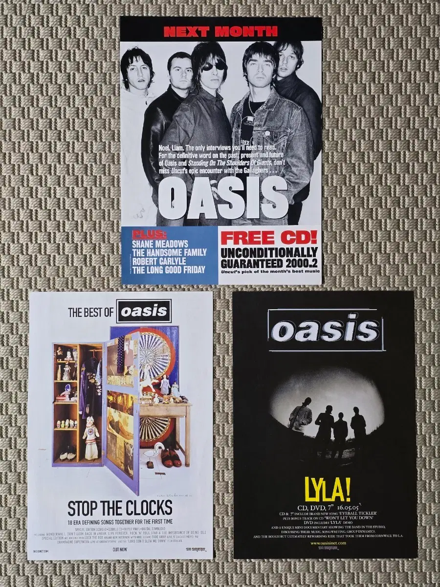 포스터 oasis 오아시스 스크랩 3장