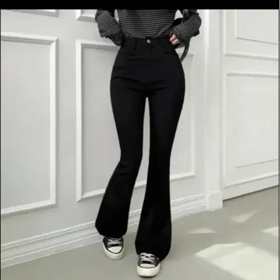 부츠컷 청바지 블랙