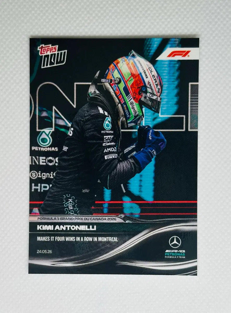 2026 탑스 나우 F1 키미 안토넬리 카드