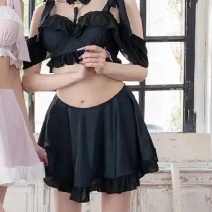 디마럽 디어마이러브 하트 초커 수영복