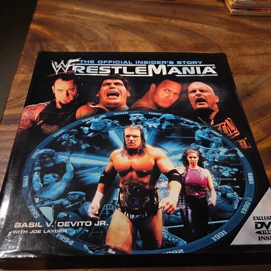 WWF 레슬매니아 DVD 공식 인사이드 스토리 부뢰cd없음
