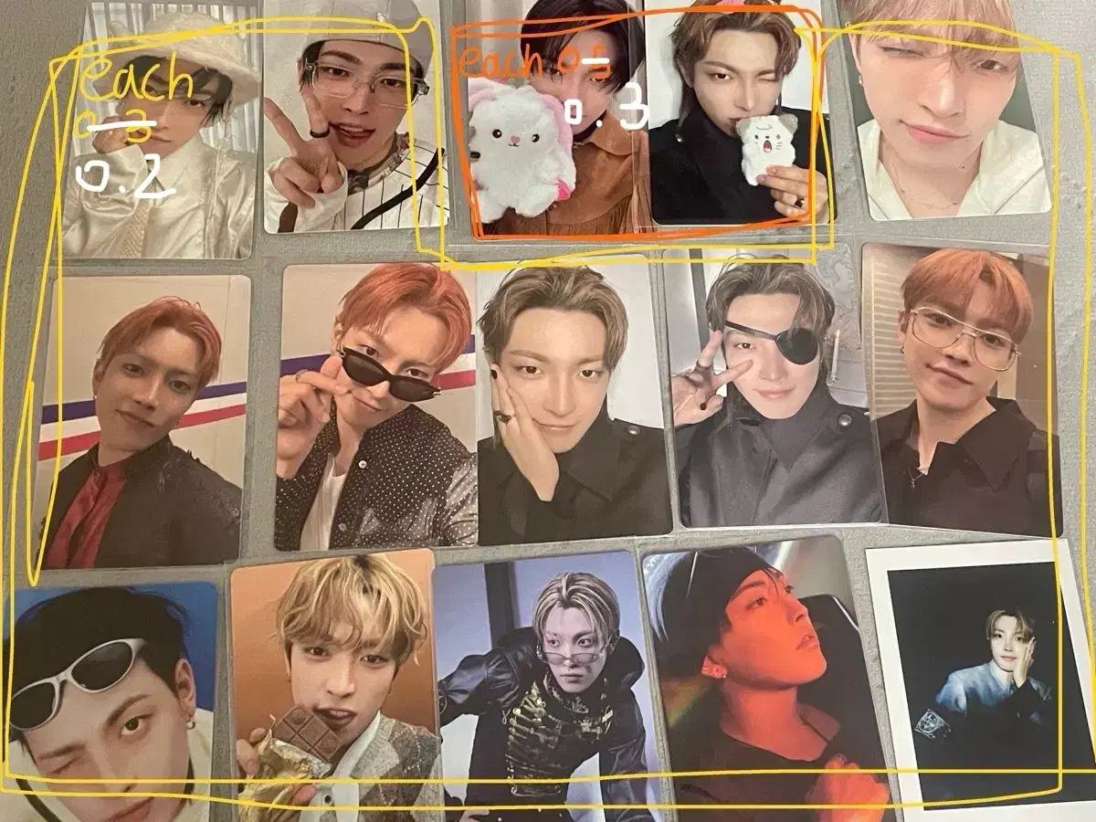 에이티즈 홍중 성화 윤호 여상 최산 포토카트 양도