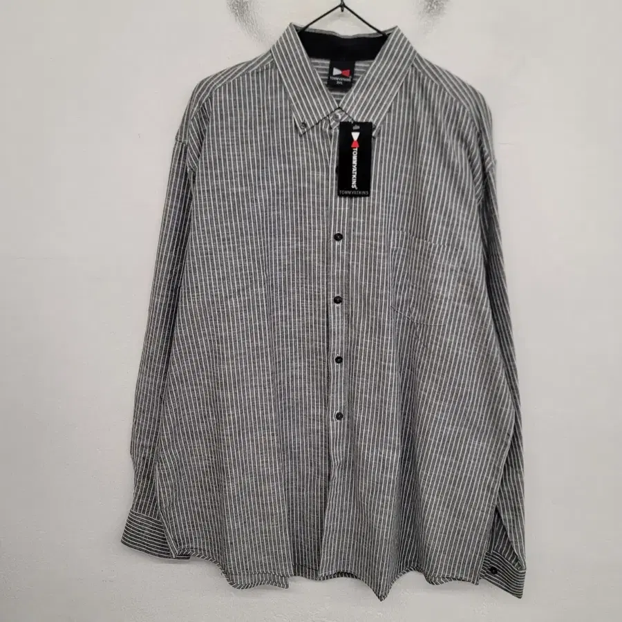 [115/3XL] 바이모노 스트라이프 옥스포드 셔츠