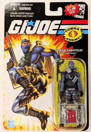 HASBRO G.I.JOE 코믹 시리즈 코브라 사보타주 파이어리 3.5인치