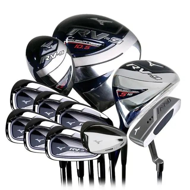 미즈노 RV-9 남성용 스틸 골프채 풀세트 11PCS S 드라이버...