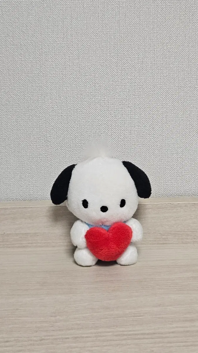 포차코 키링 인형 하트