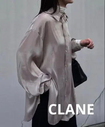 CLANE 샴브레이 루즈 셔츠 베이지 1