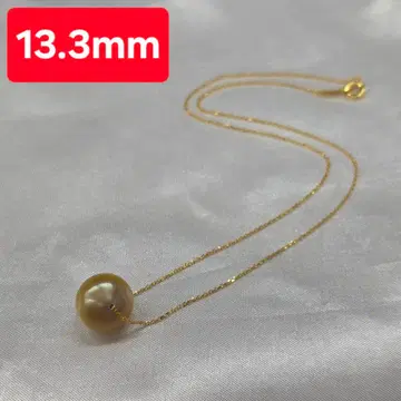 SV 골든 펄 목걸이 13.3mm 40cm 금 도금