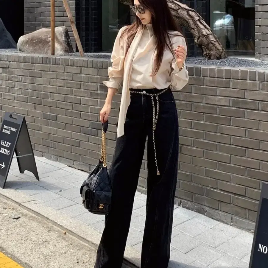 칙스라벨 _ (새상품)어스데님 워시드블랙