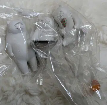 일하는 고양이 미니 피규어 3종 세트