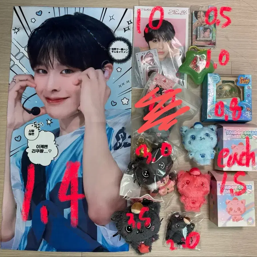 엔시티위시 리쿠 위시돌 인형 슬로건 앨범 양도
