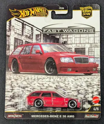 MATTEL HOTWHEELS FAST WAGONS JBK69 MERCEDES-BENZ E 36 AMG 4/5