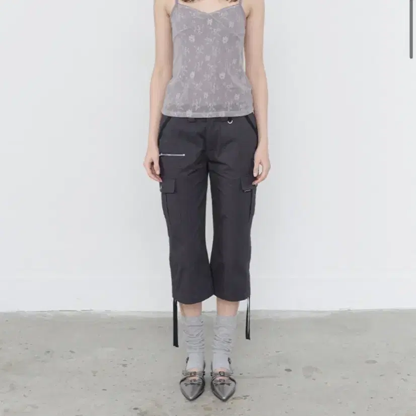 쓰리투에이티 LACE LAYERED SLEEVELESS PURPLE