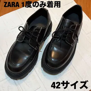ZARA/자라 남성용 볼륨 밑창 로퍼 신발/42 블랙