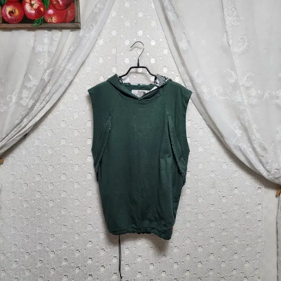 노스페이스 면후드조끼  여성95