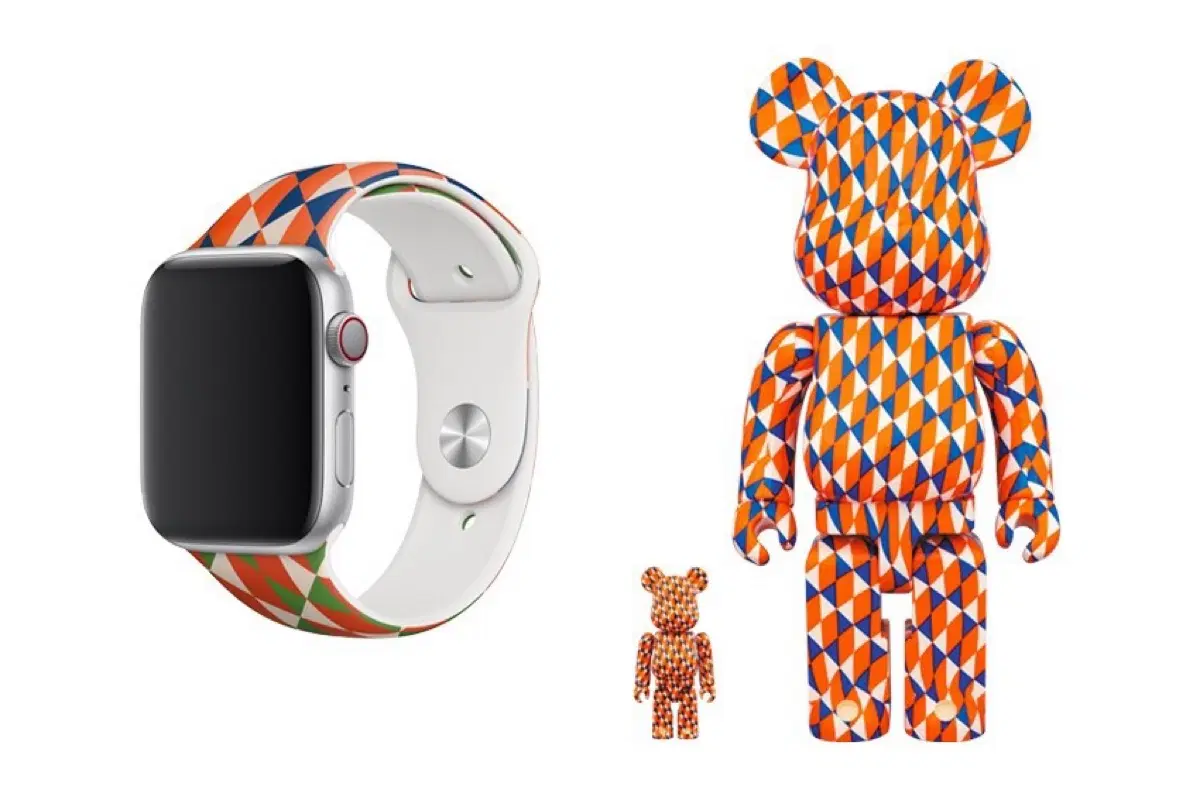 베어브릭 Barry McGee 100%400 %Apple Watch Sport Band 44mm