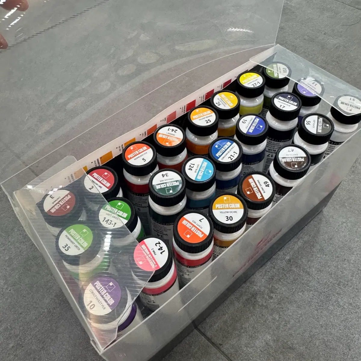 새상품)신한 포스터컬러 A세트 24색 40ml