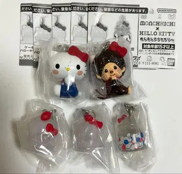 몽치치 x 헬로키티 메지루시 액세서리 전 5종 컴플리트