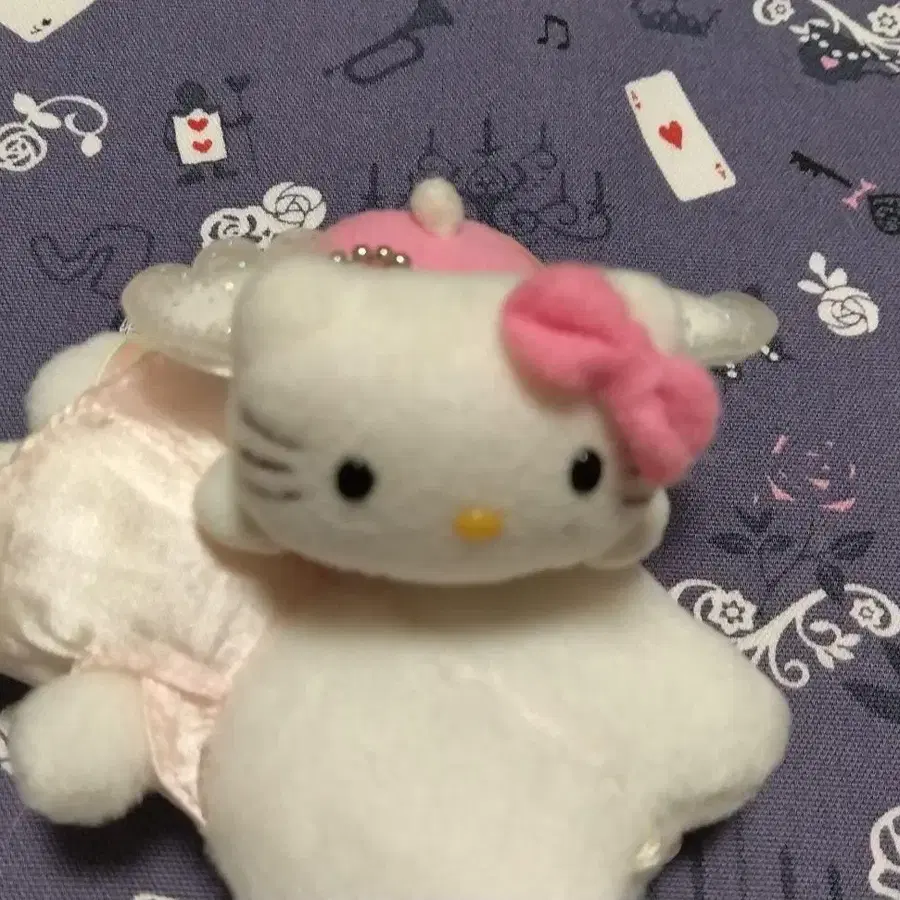 산리오 레트로 고전 키티 엔젤 천사 인형 키링