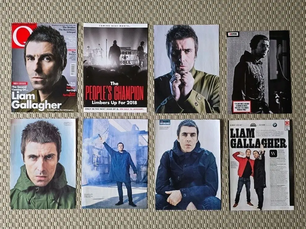 포스터 oasis Liam Gallagher 리암 갤러거 스크랩 10장