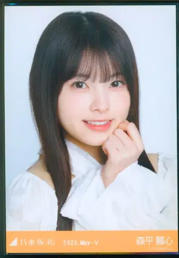 노기자카46 회장 한정판 브로마이드 모리에이라 신 2025.May-V 빅 보타이 블라우스 요리