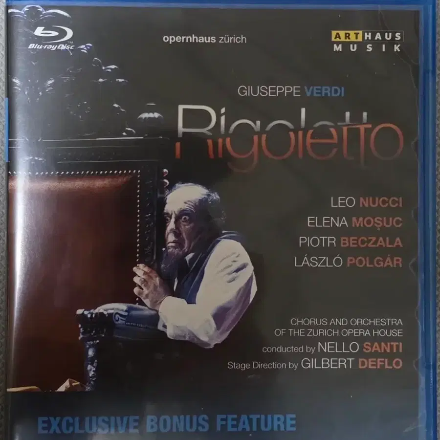 베르디 리골렛토 블루레이 오페라 디스크. Blu-ray Disc.