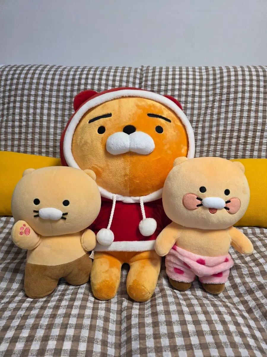 카카오프렌즈 산타라이언,춘식이2종 세트