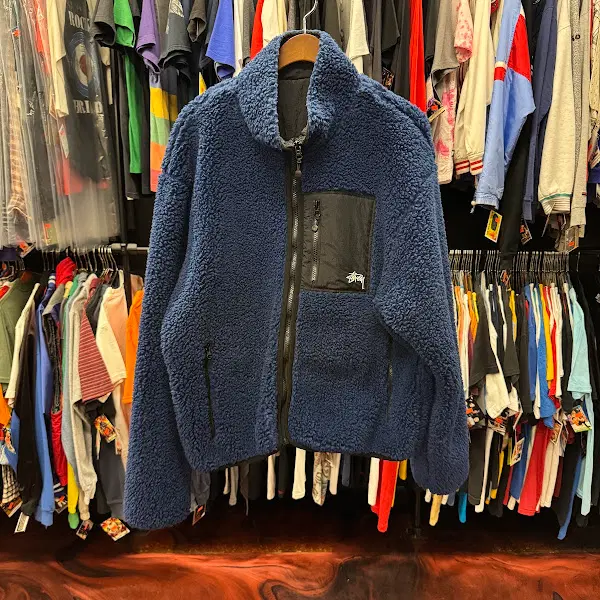 2023년 빈티지 Stussy Sherpa Reversible 양면 자켓