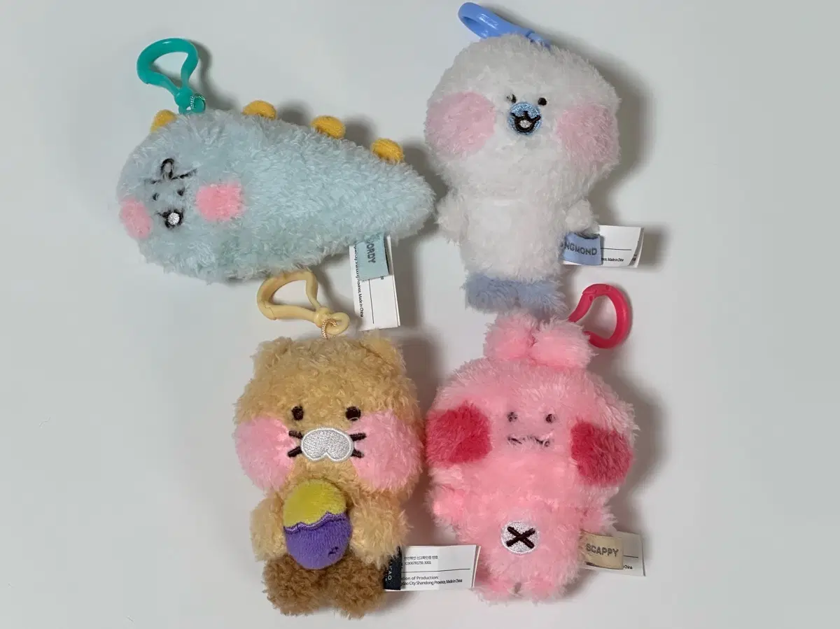 카카오프렌즈 발그레 포슬 인형 키링 죠르디 앙몬드 춘식이 스카피