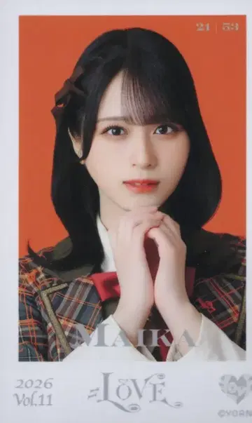 =LOVE Vol.11 사사키 마이카 미니 포토 카드 21/53