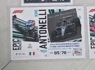 f1 에프원 2026 탑스 터보 어택 카드 에픽모먼트 키미 안토넬리