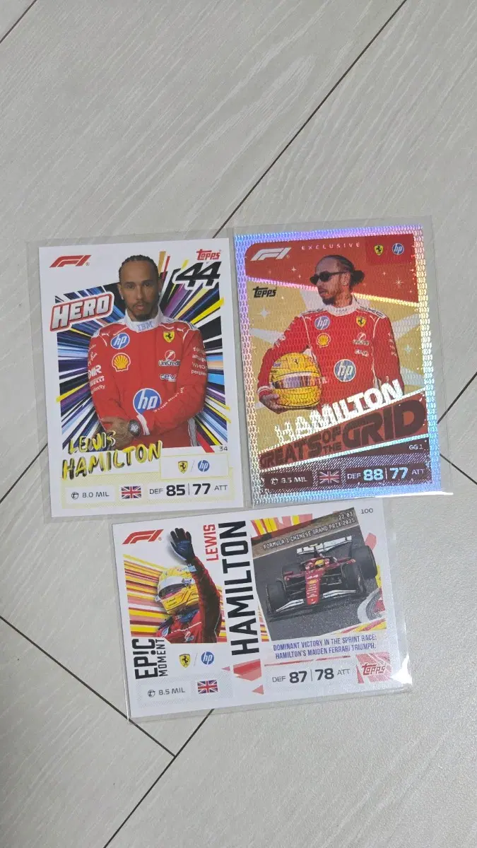f1 에프원 2026 탑스 터보 어택 카드 루이스 해밀턴 일괄