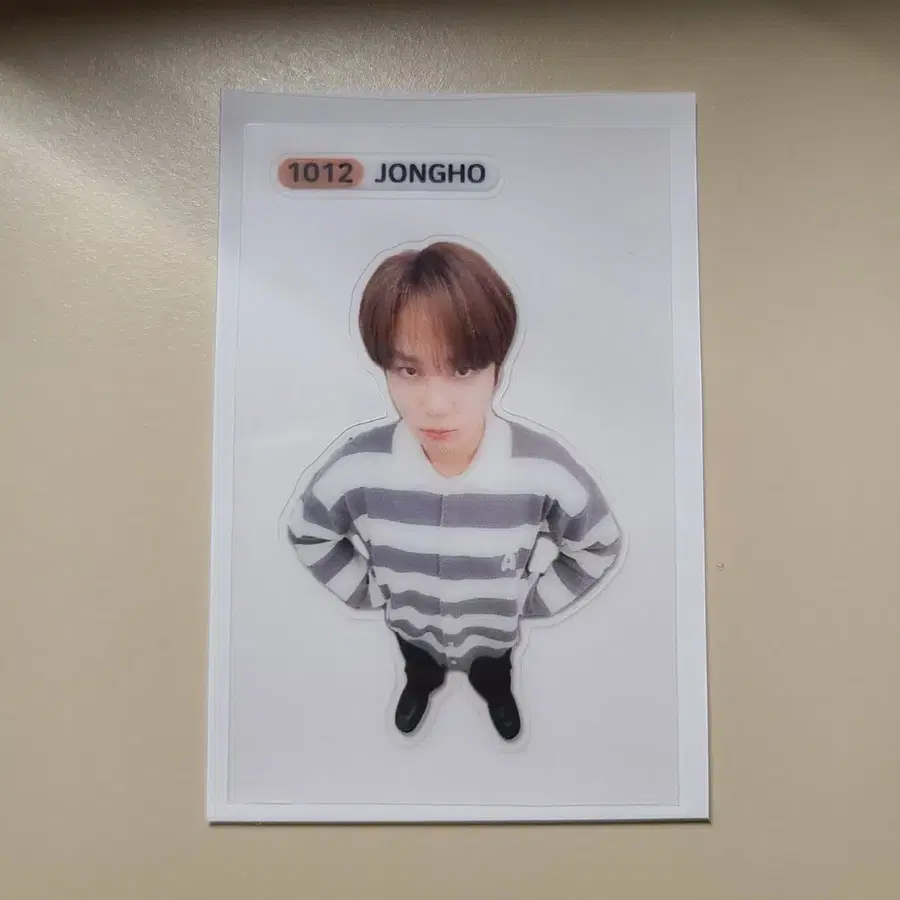 에이티즈 골든아워5 헬로라이브 특전 종호 띠부씰 스티커 포카