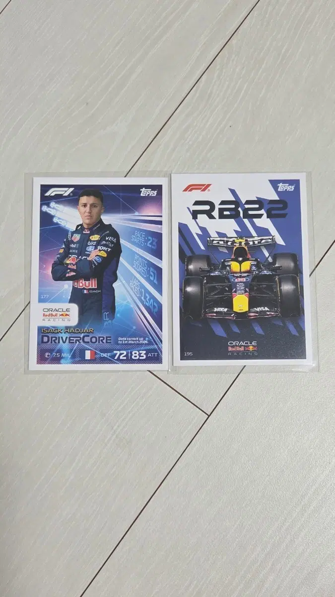 f1 에프원 2026 탑스 터보 어택 카드 아이작 하자르 일괄
