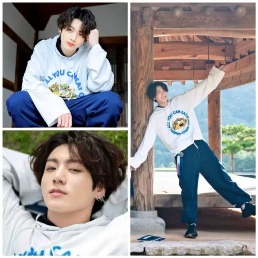 베트멍 정국 타코 마스크 후드티 화이트 (m) 19시즌 런웨이