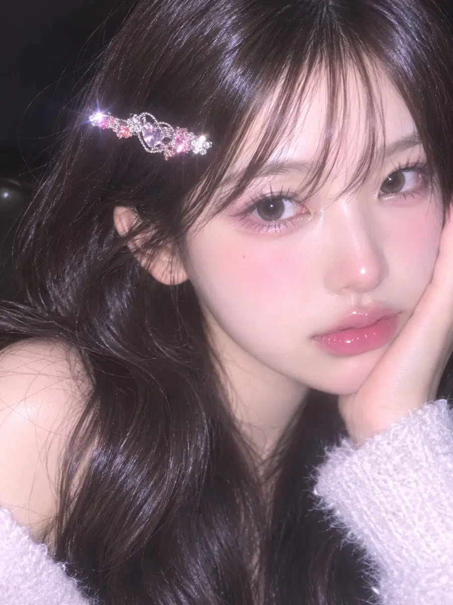 아이돌st 보석헤어핀