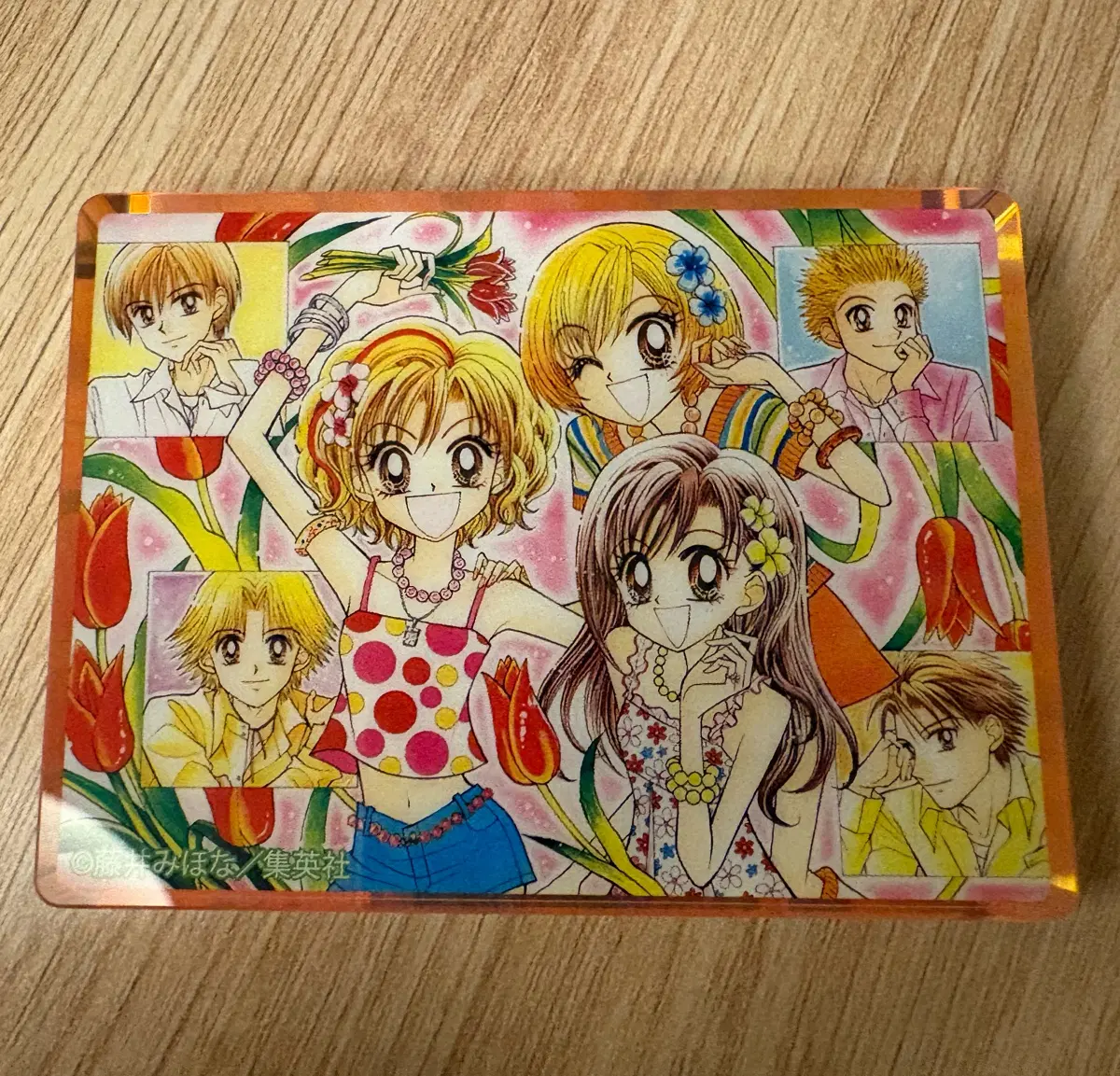 슈퍼갤즈 노블 아트 오로라 아크릴 블럭 리본 70주년 기념전 굿즈