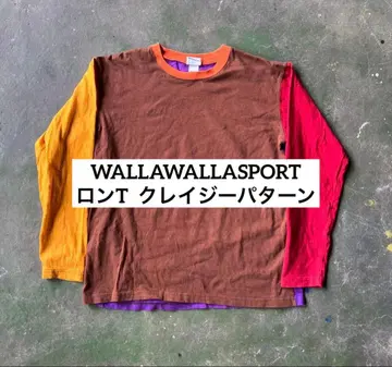 WALLAWALLASPORT 롱T 크레이지 패턴