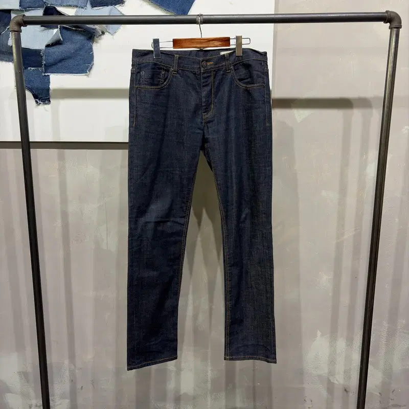 (32인치) 지오다노 슬림핏 스판 청바지 데님팬츠