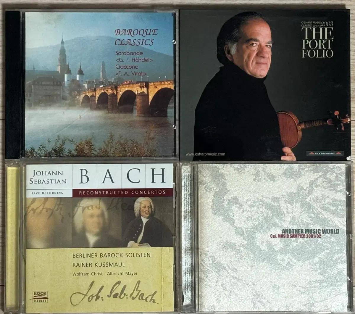 클래식 음반 CD 개별판매 J.S. Bach / Baroque Classics / Portfolio 샘플CD