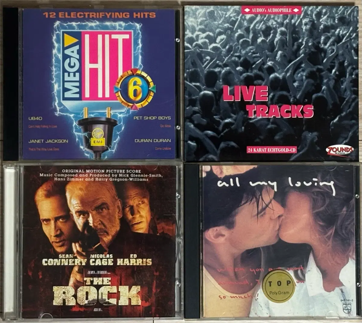 OST 음반 팝CD 개별판매 The Rock Mega Hit Live Tracks All My Loving