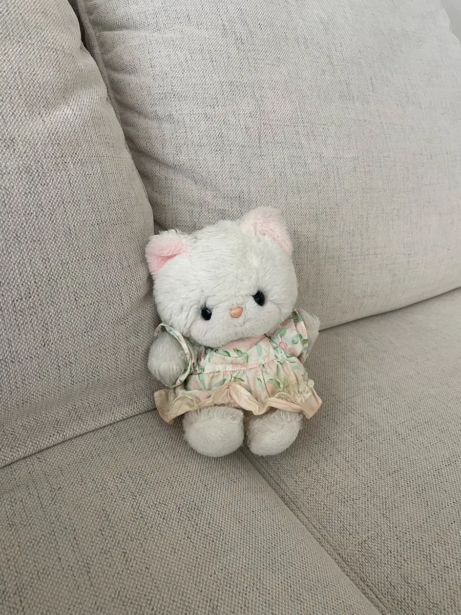 파인 웃고 요시토쿠 웃는 고양이 빈티지 인형 고전