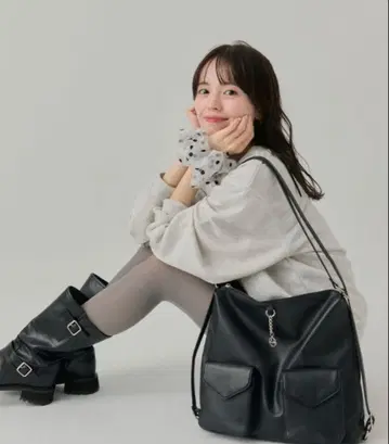 mystic lily 참 3way BAG 블랙